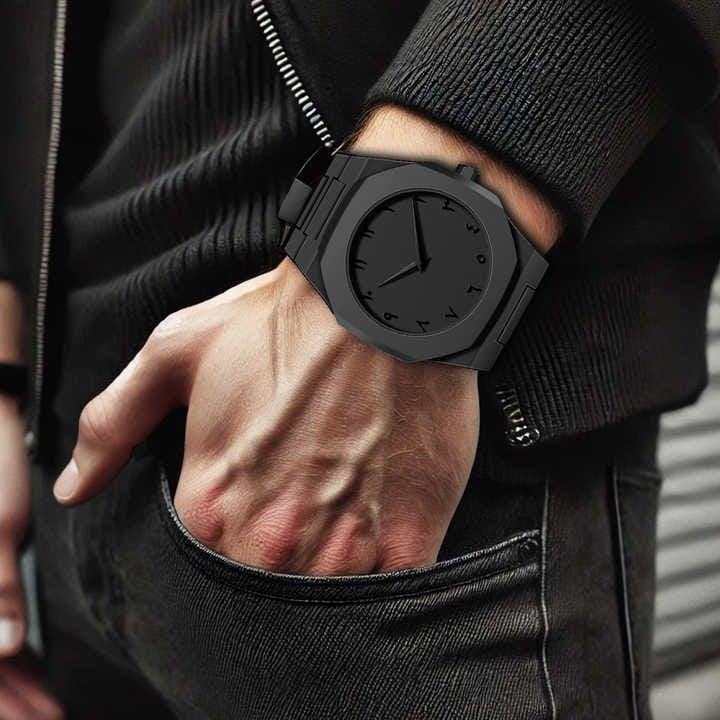 Black Aura Arabic Watch for Men